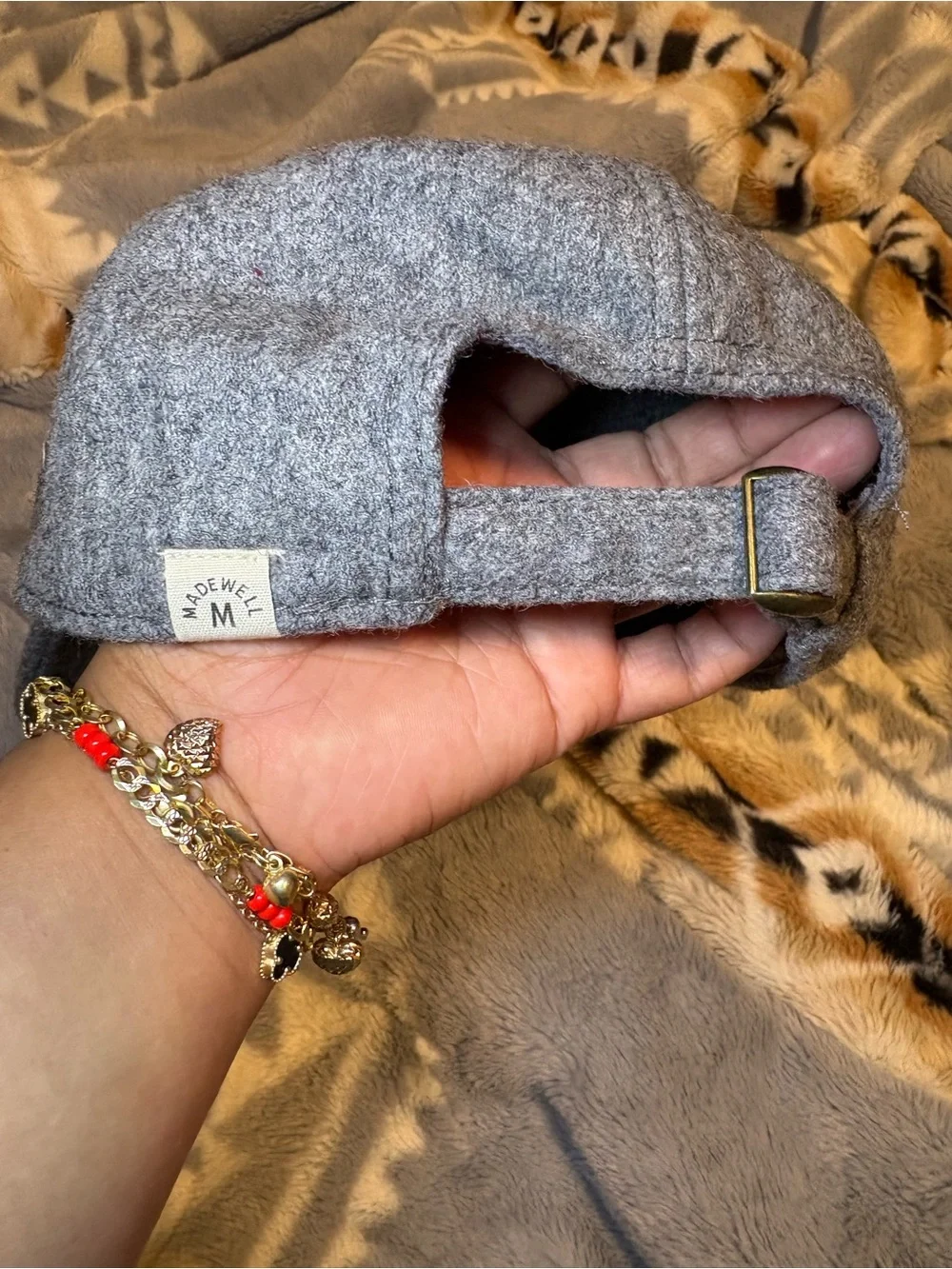 Madewell Gray Wool-Blend Cap